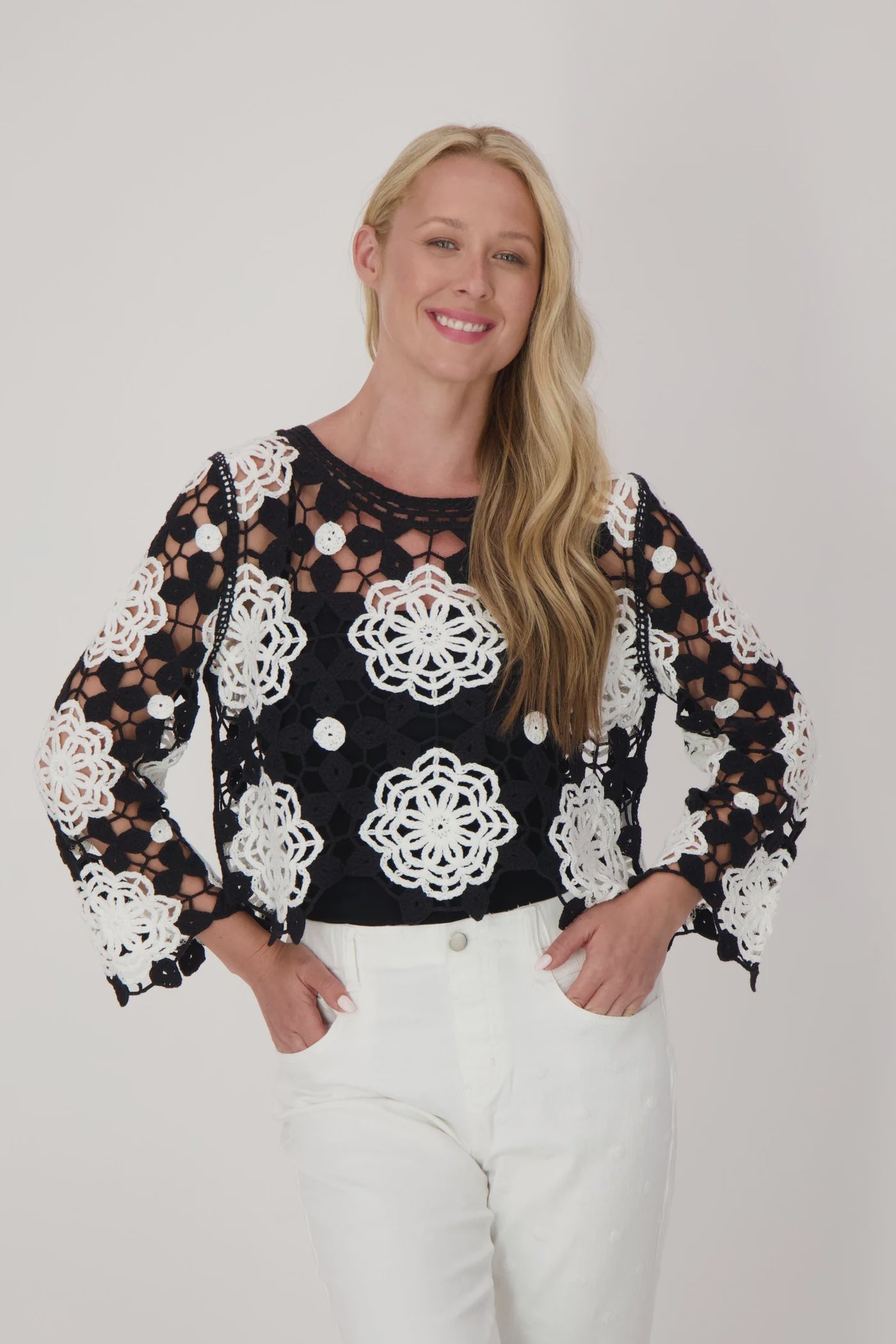 Floral Crochet Top 325633