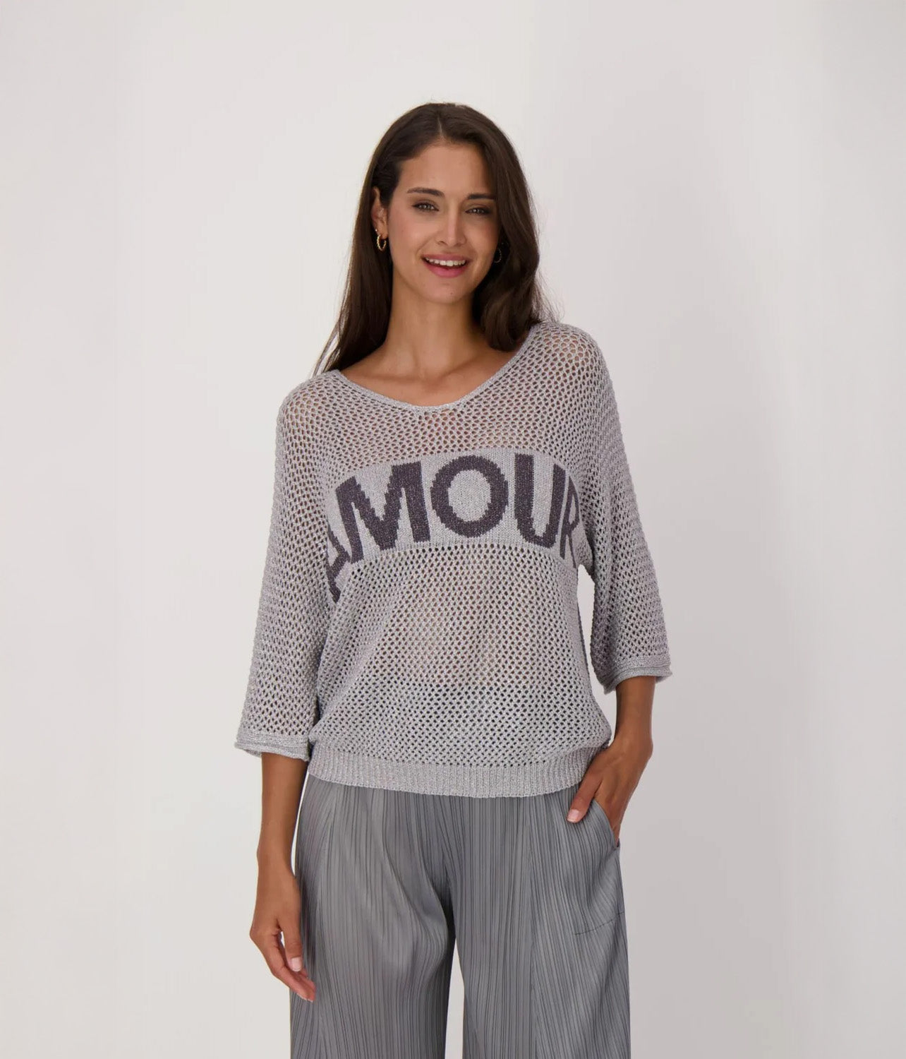 Amour Lurex Knit Top 325677