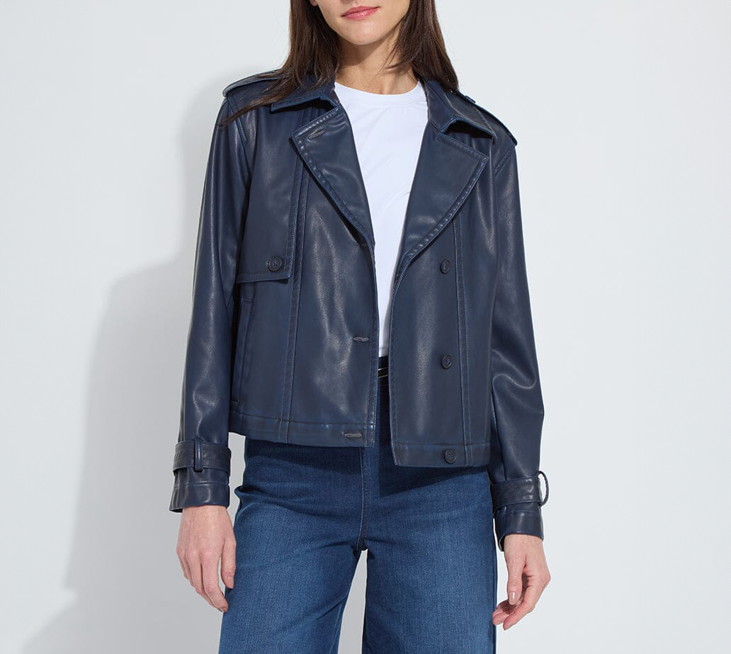 evonne oversized cropped trench coat 3687