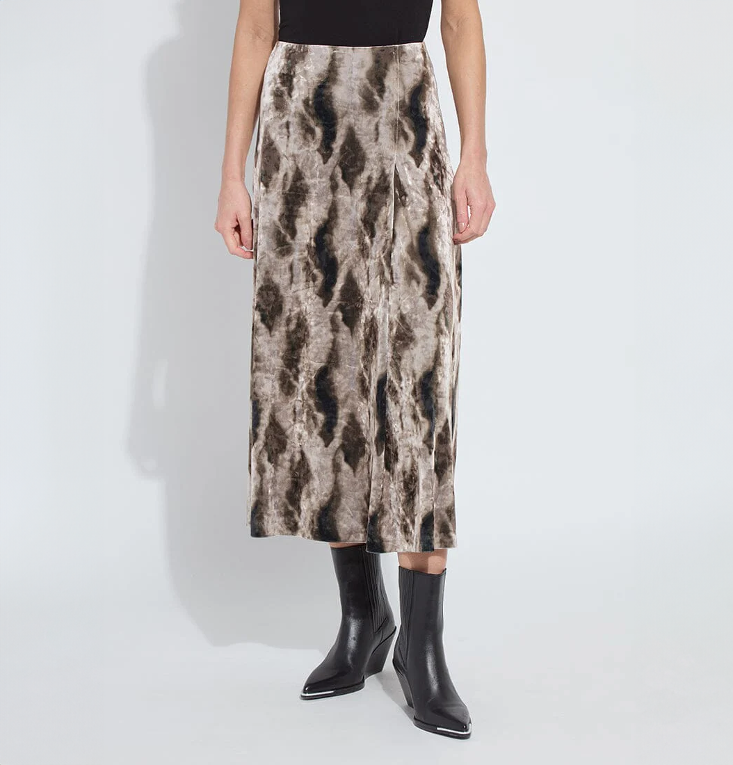 dominique st velvet pleated skirt 3729