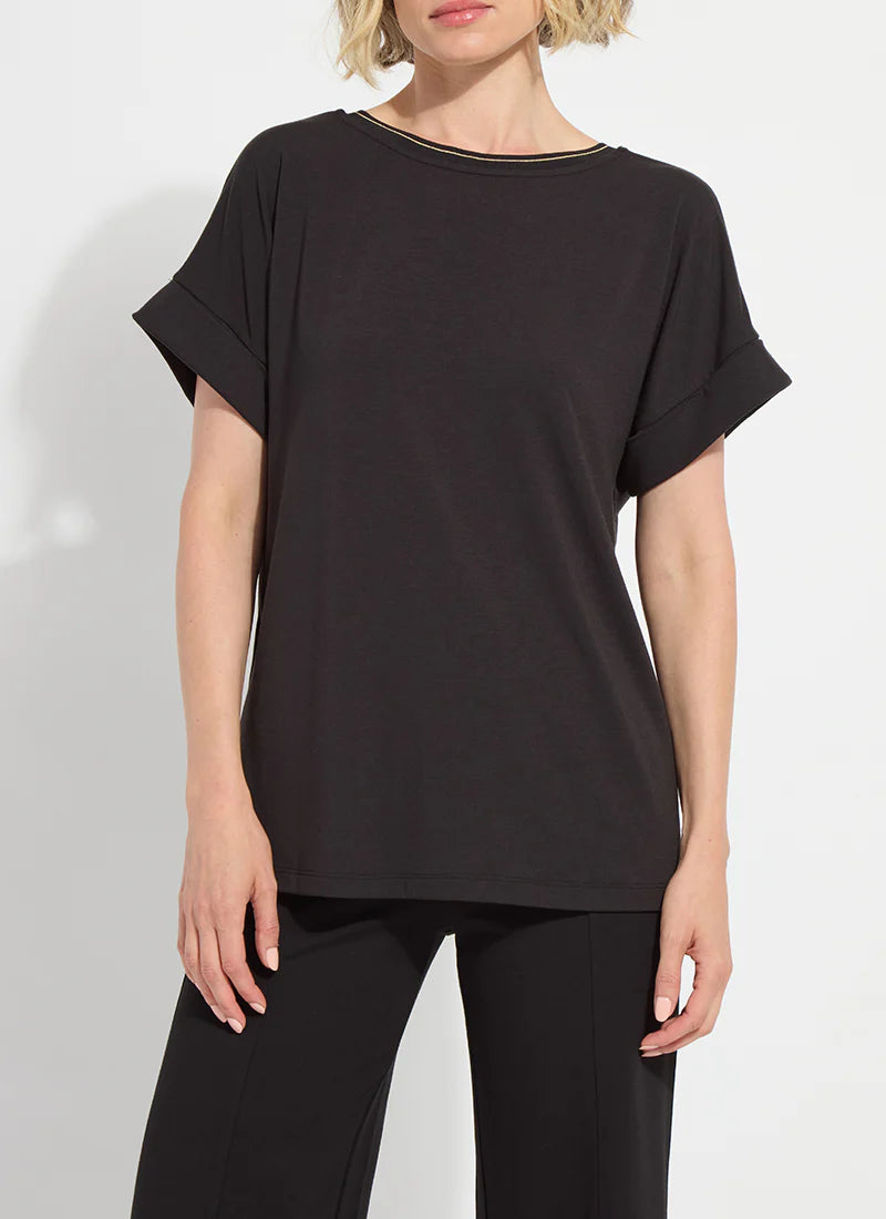 akira reversible rolled up sleeve top 3886