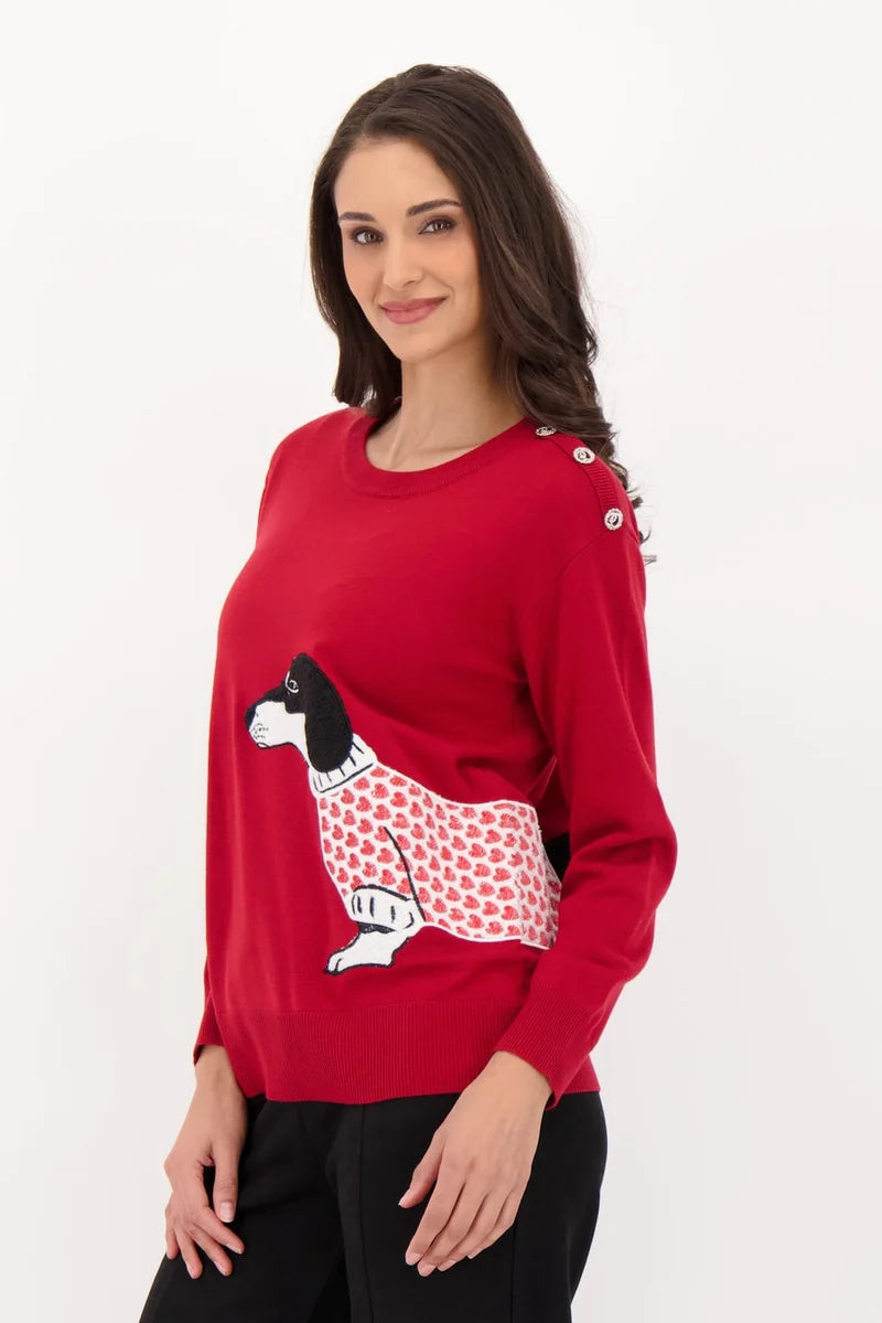 Dog With Ball Sweater 526658