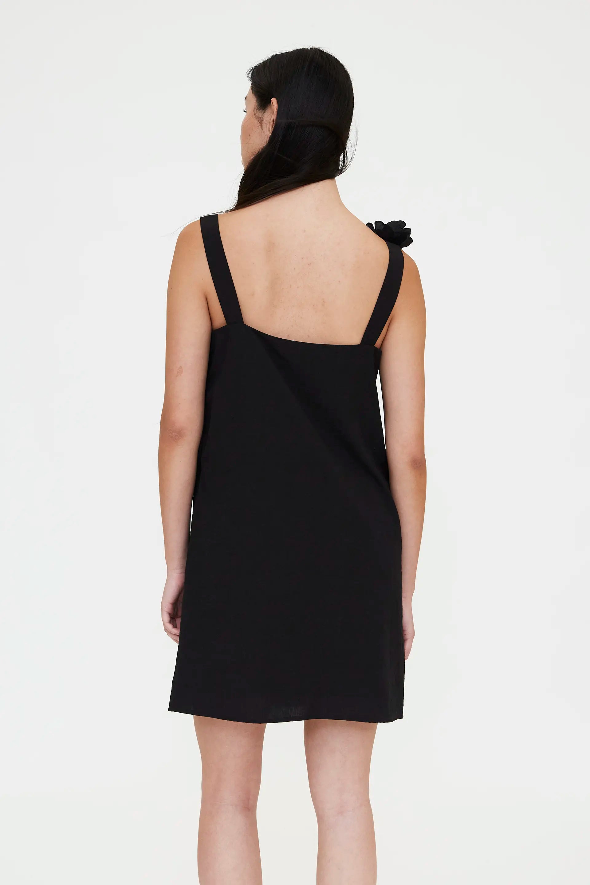 Floral Black Dress 11212