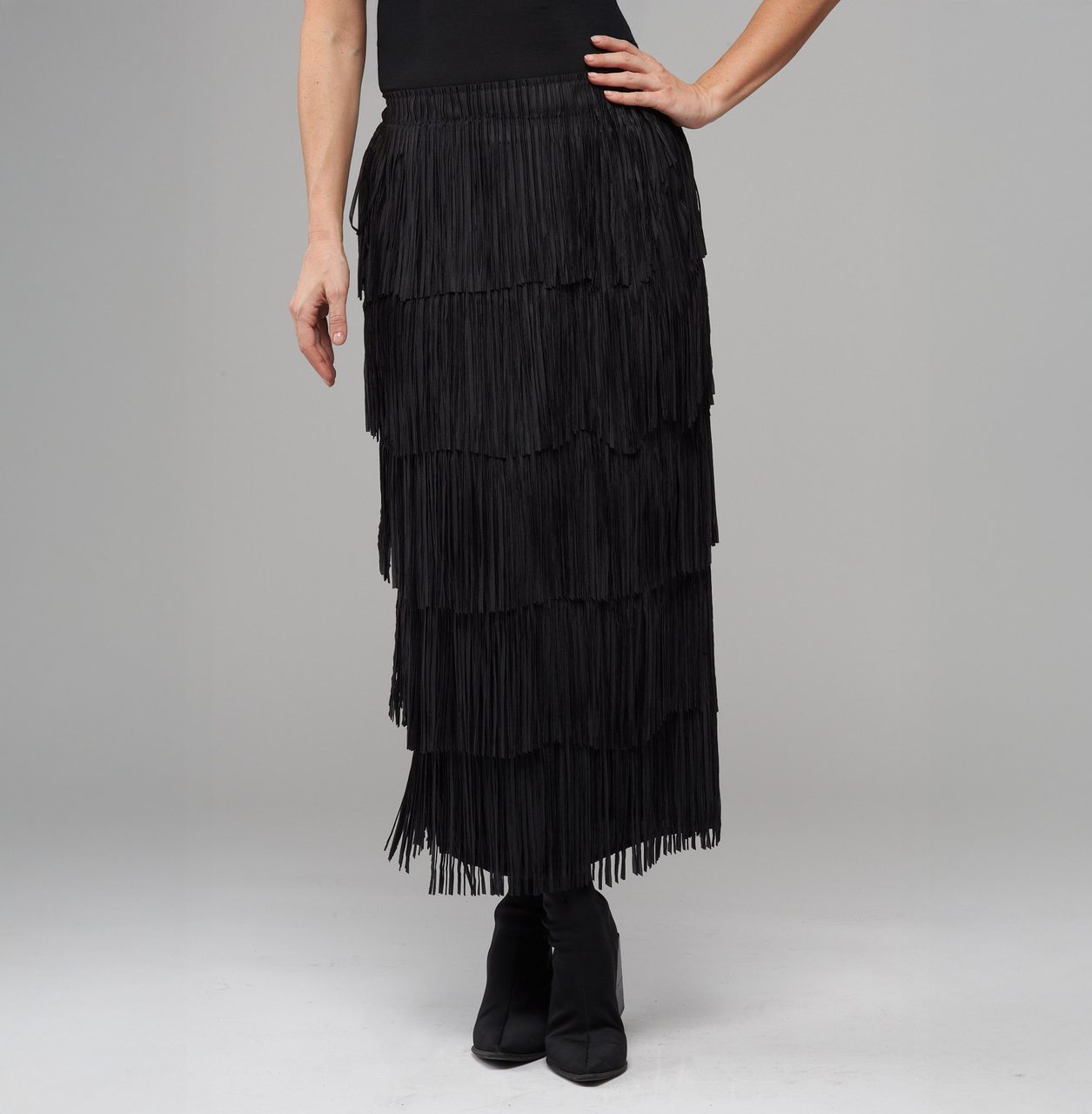 Layered Fringe Skirt BCS1822B