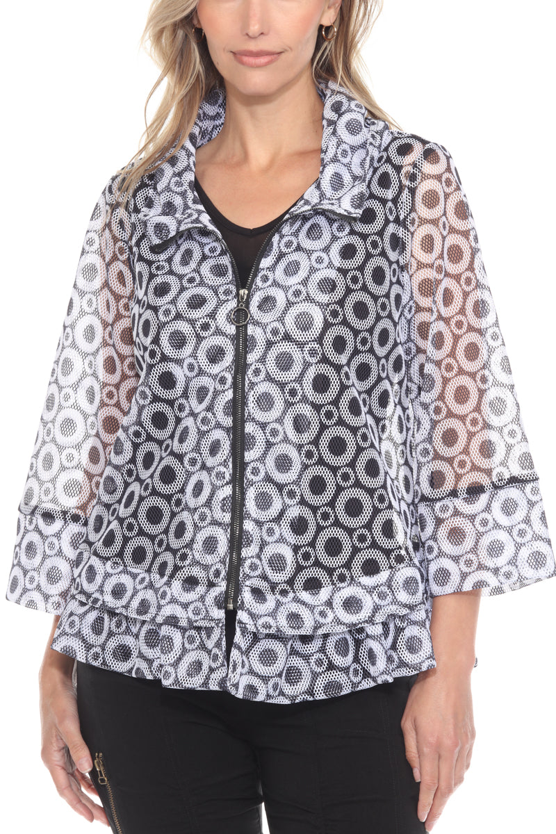 Mesh Swing Zip Jacket