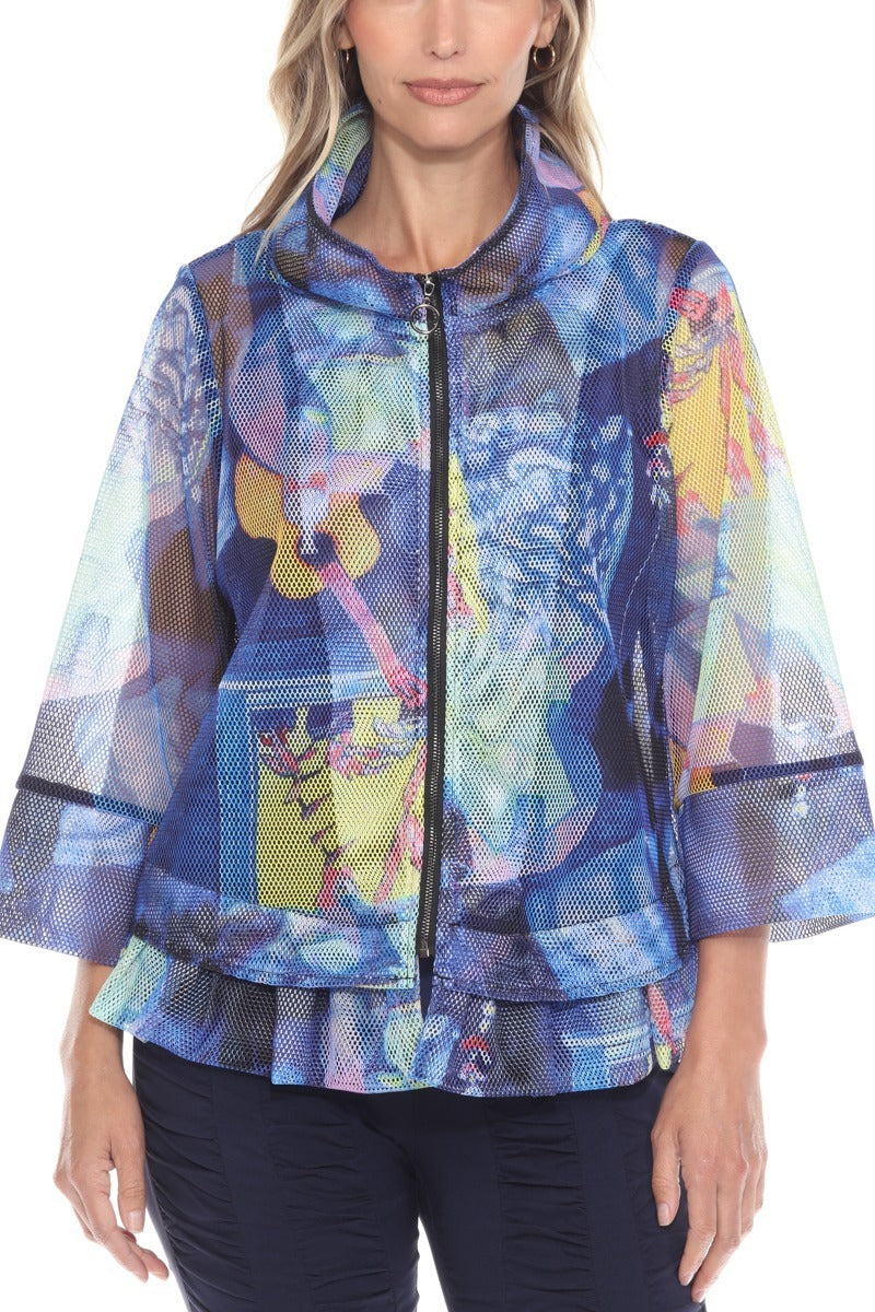 Mesh Swing Zip Jacket