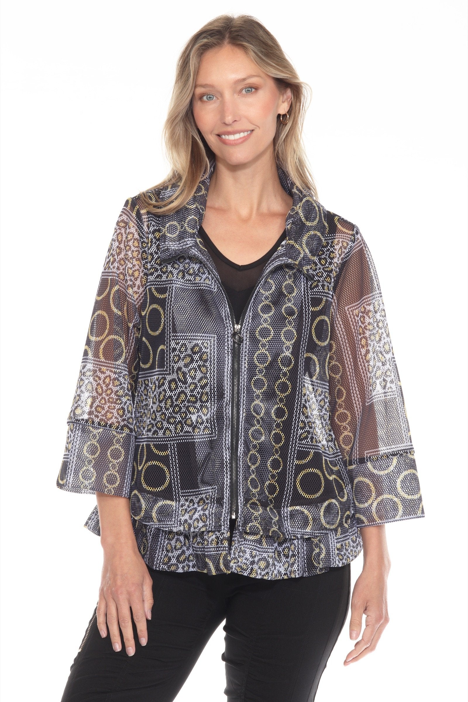 Mesh Swing Zip Jacket