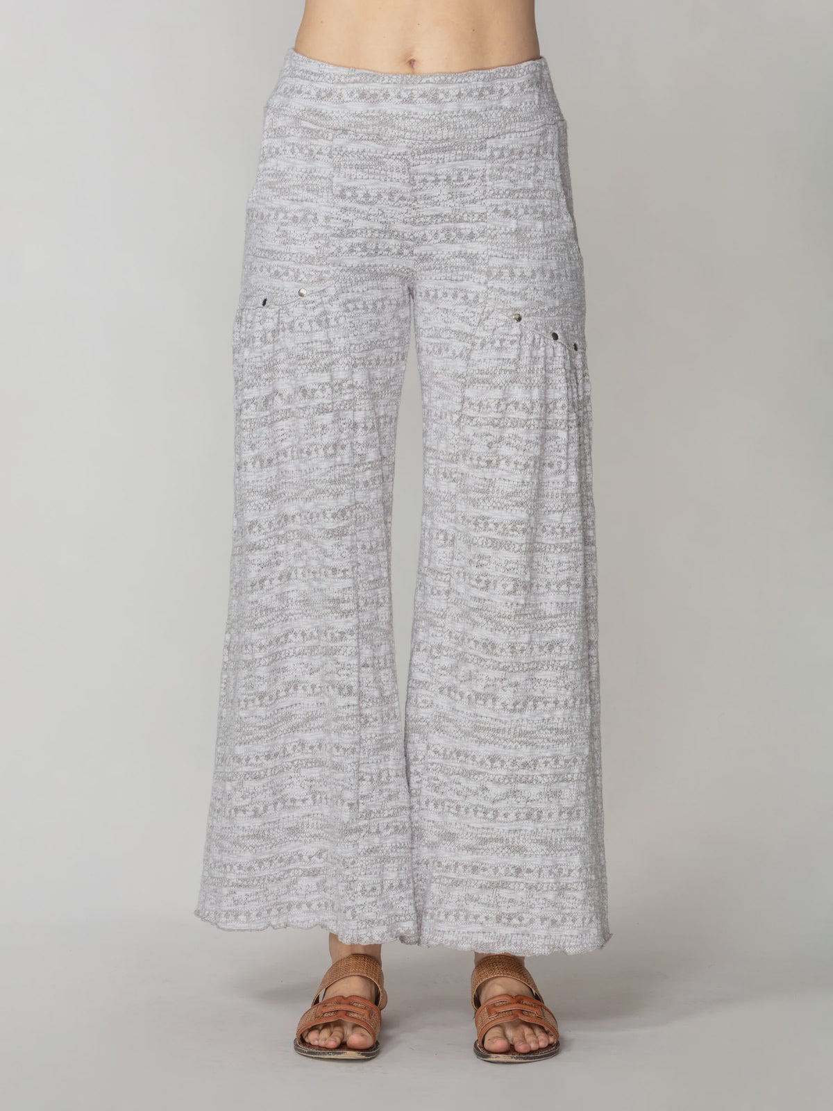 Jacquard Knit Palazzo Pant CWY2612