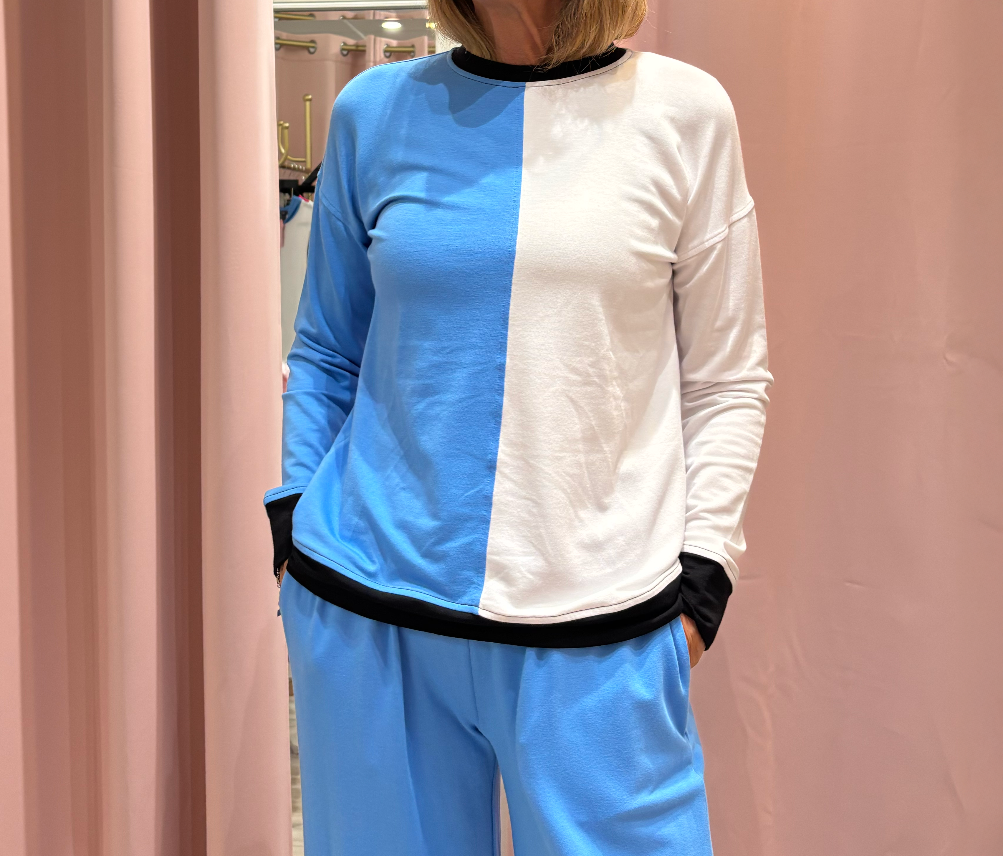 Color Block Crew Neck FT851C