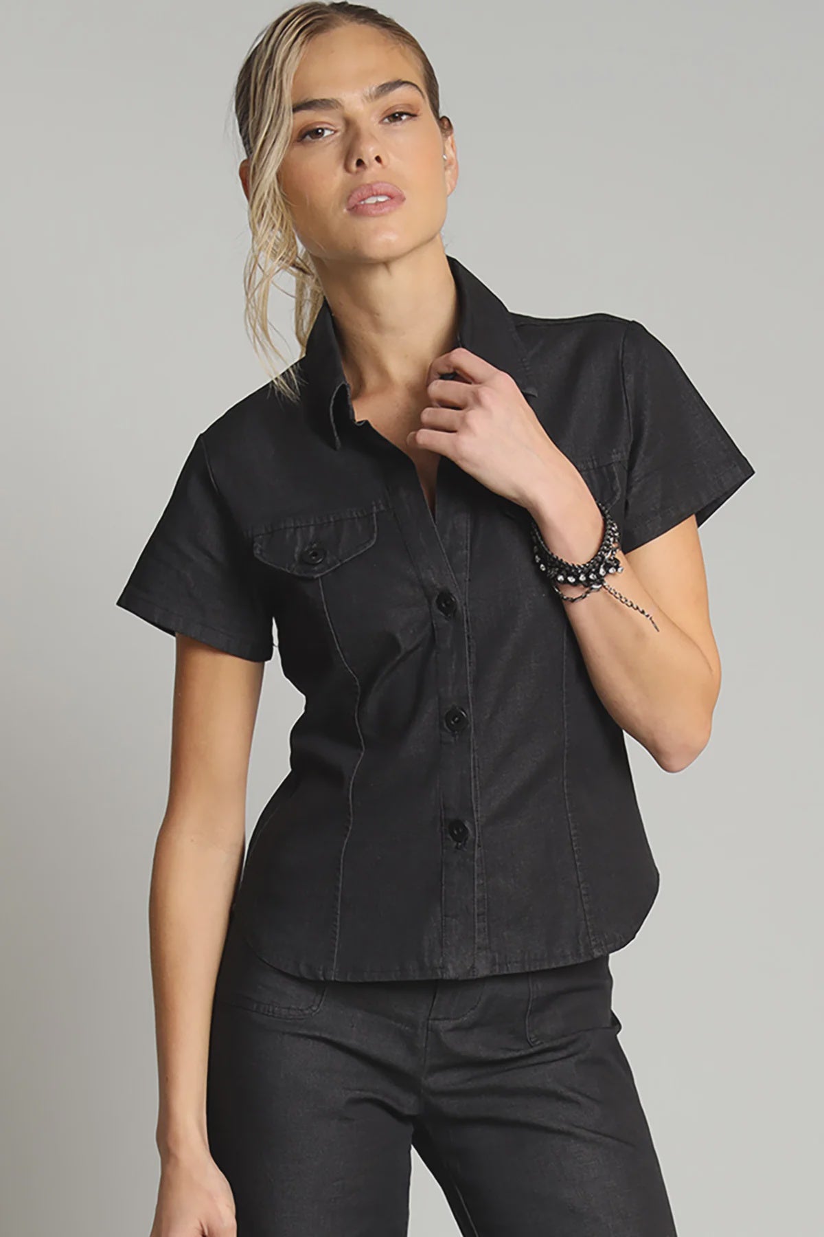 Denim Top T6529