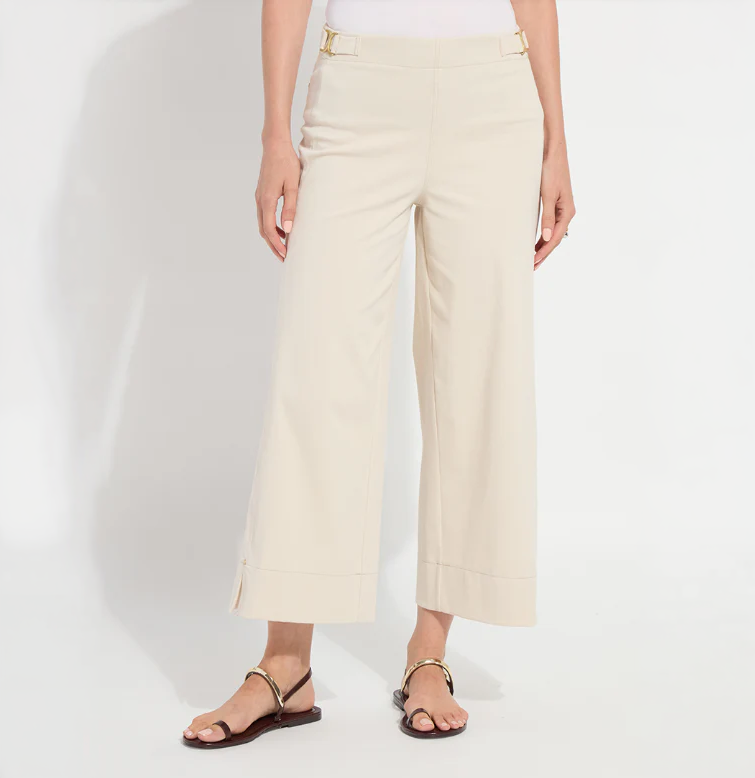 nylah detail wide leg crop pant 3867
