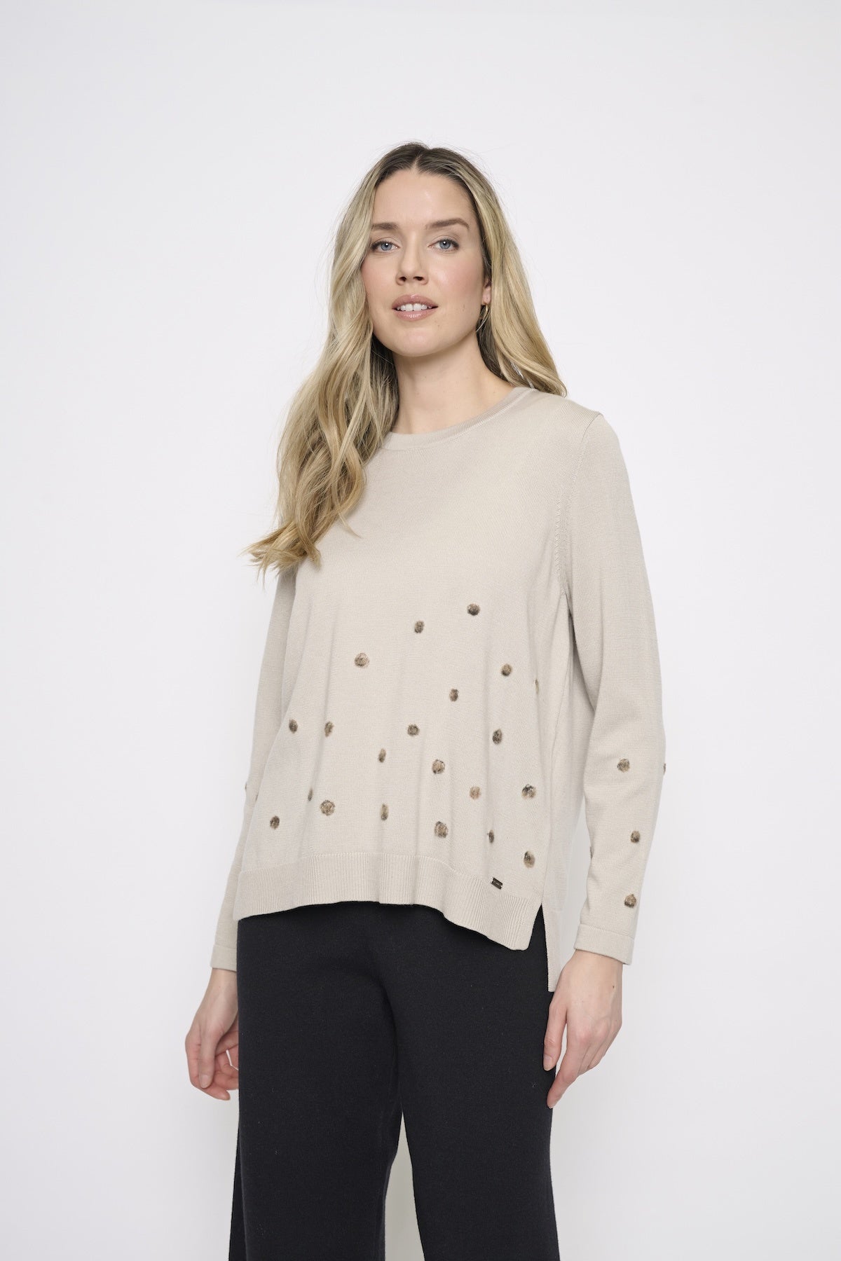 Polka Dot Hi-Low Top YE169