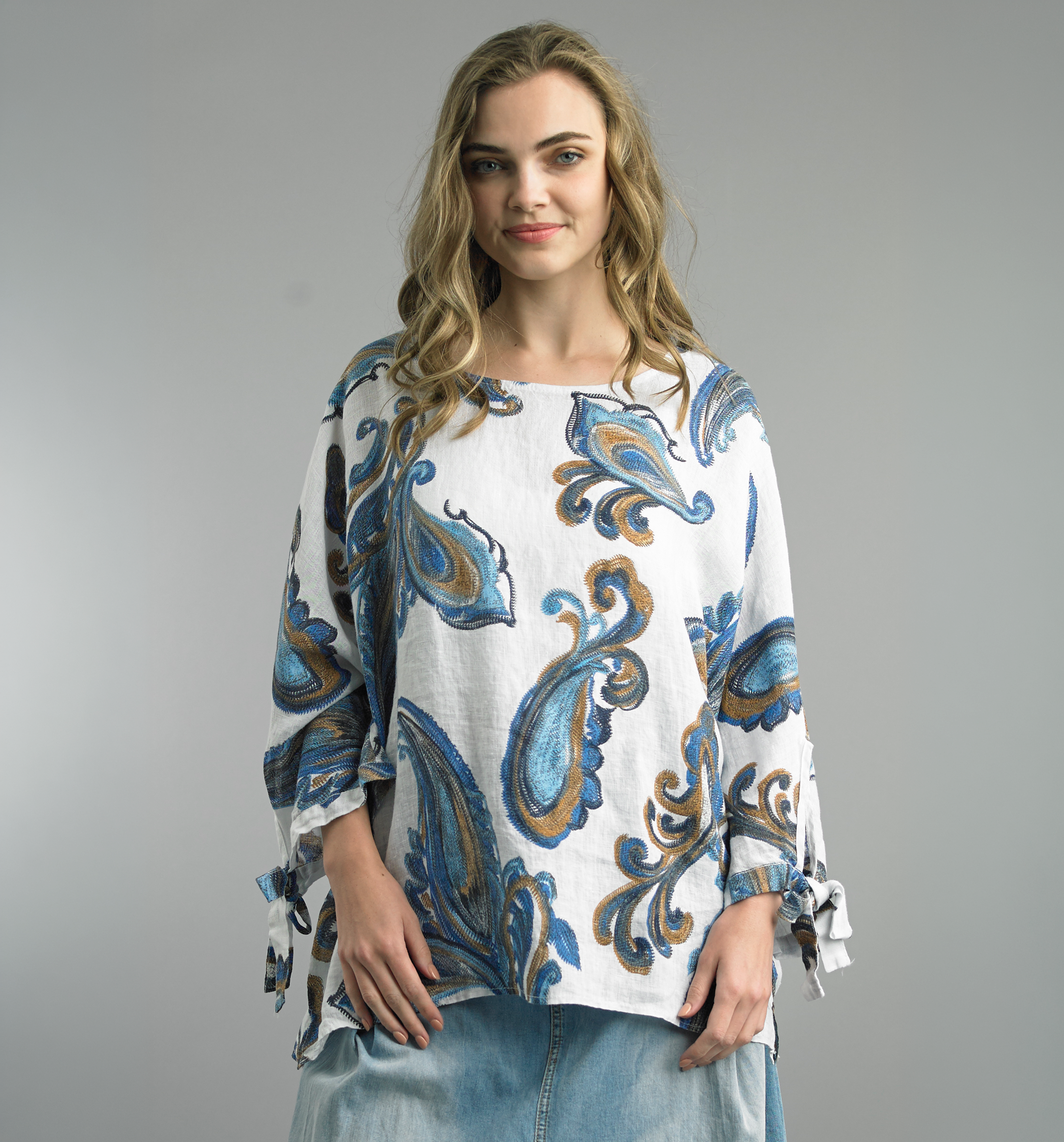 Tie Sleeve Shirt 12558A
