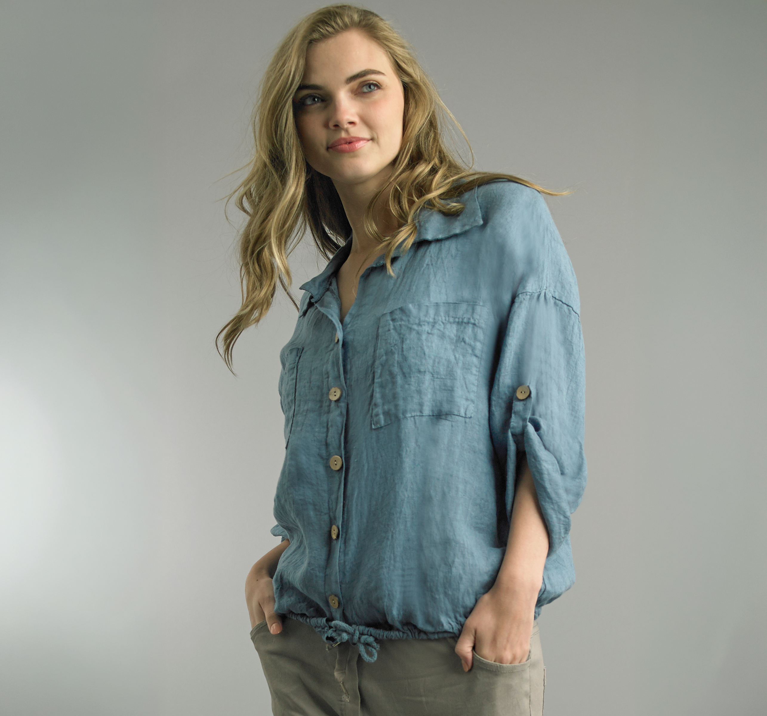 Linen Top 22092A