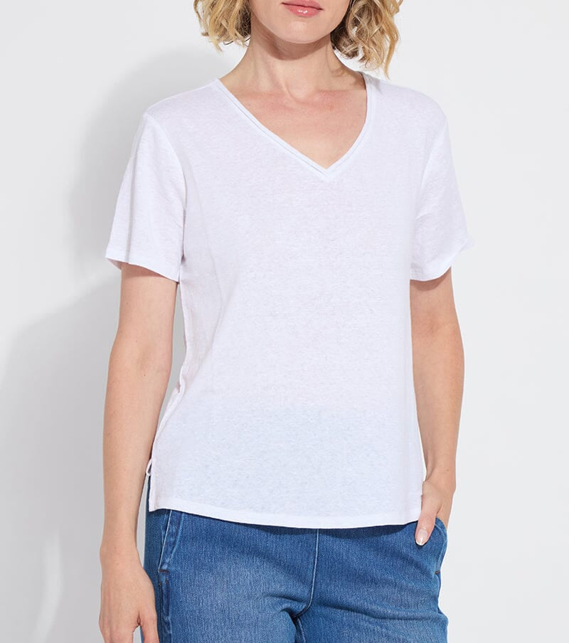 Cyrus Box-Cut V-Neck Tee 3628
