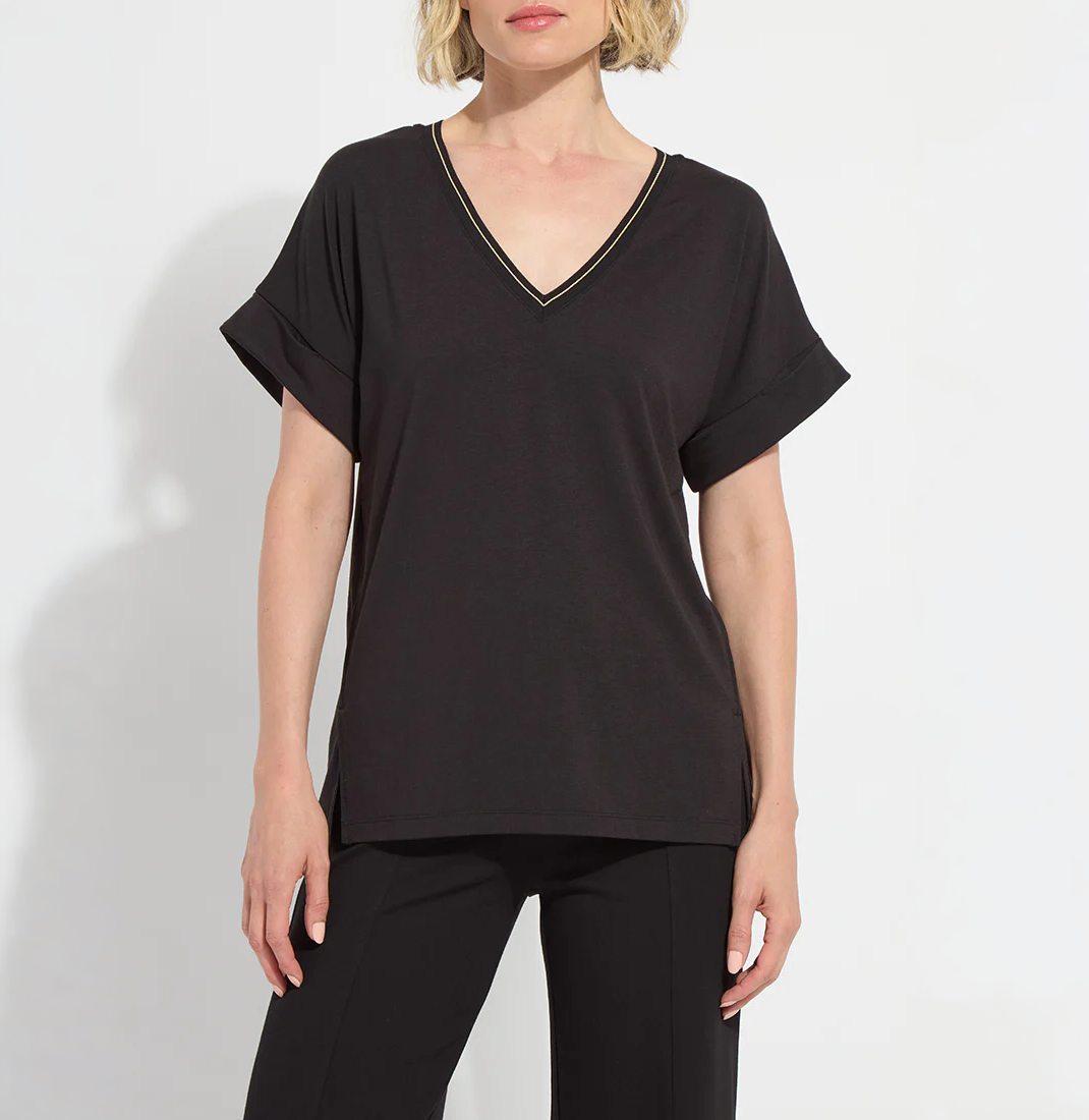 akira reversible rolled up sleeve top 3886