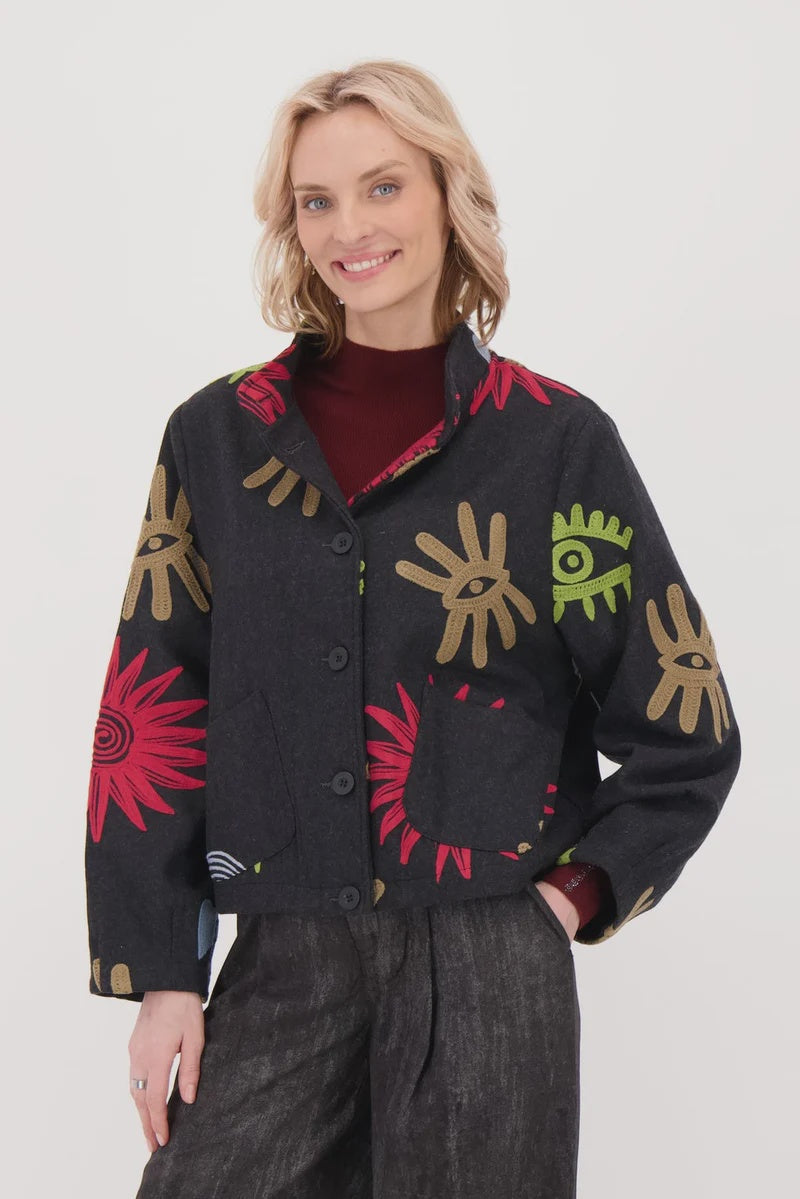 Good Luck Embroidered Jacket 526760