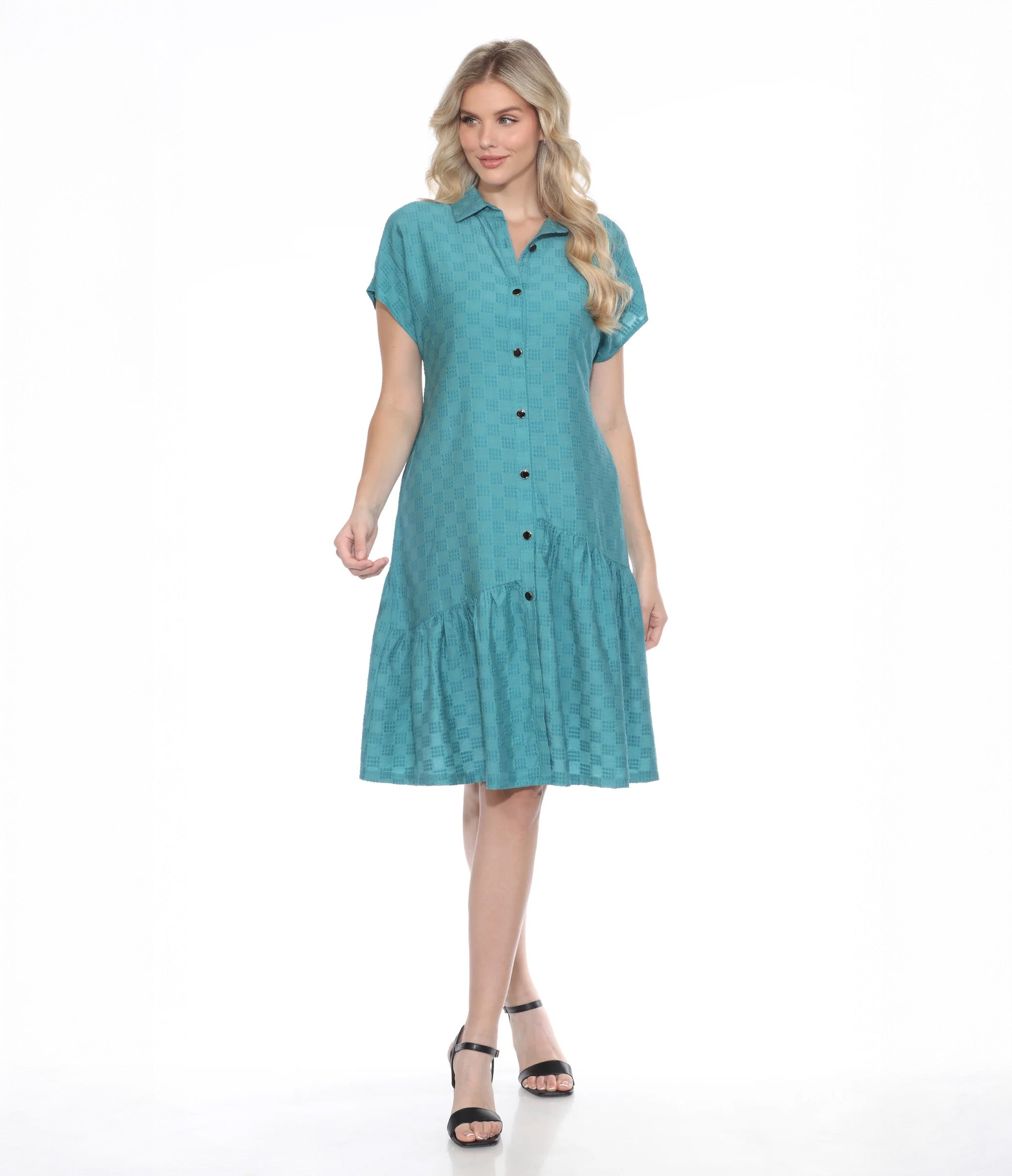 Textured Oxford Dress