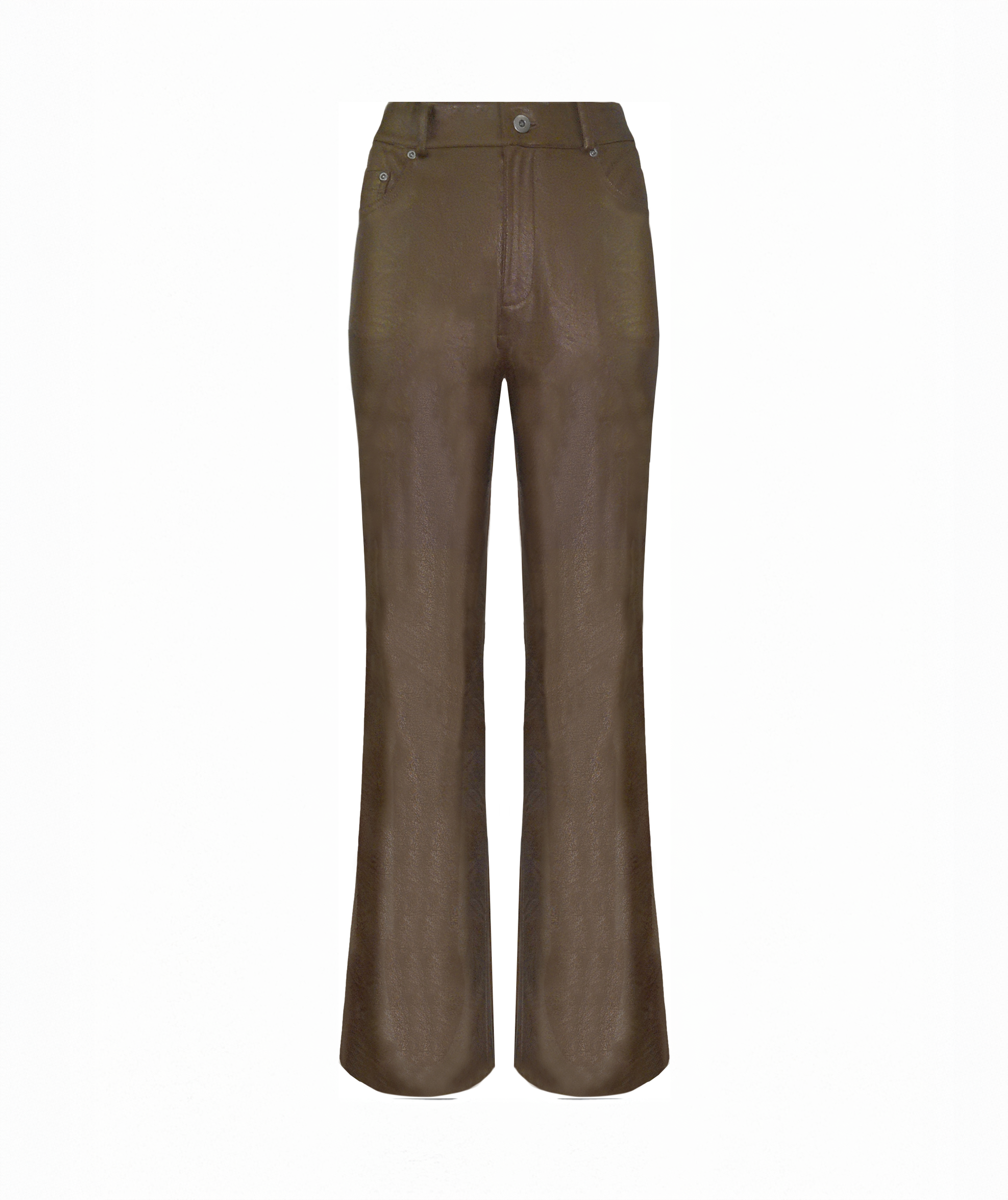 Metallic Faux Vegan Leather Jeans BCP8712