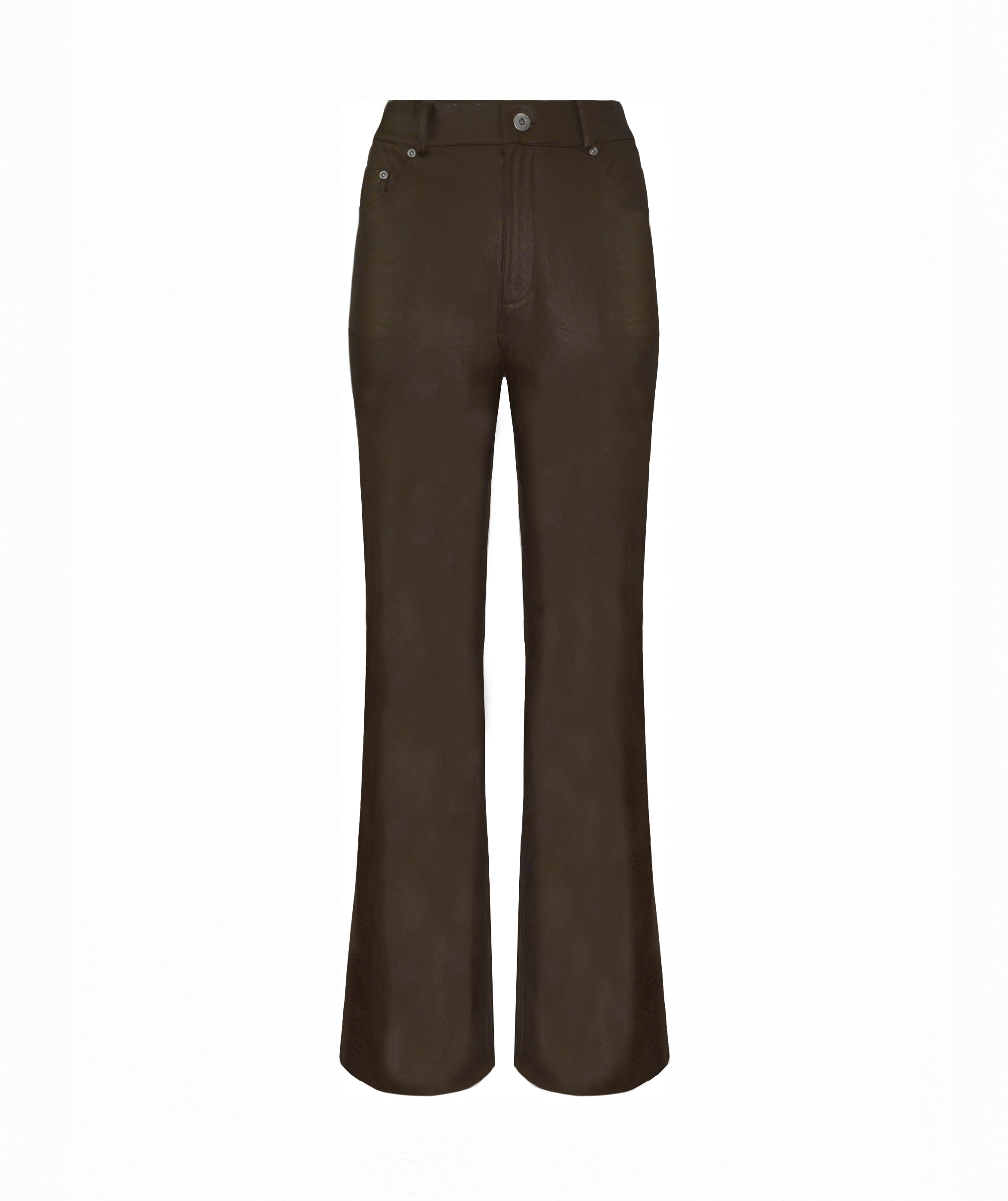 Metallic Faux Vegan Leather Jeans BCP8712