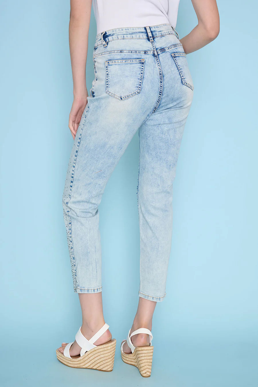Embellished Ankle Length Jeans