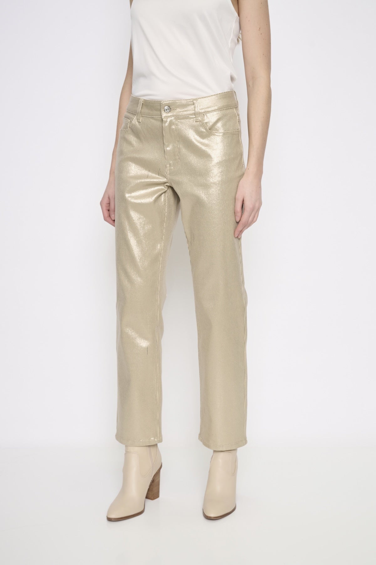 Foil Prt Full-Length Jeans Y6030