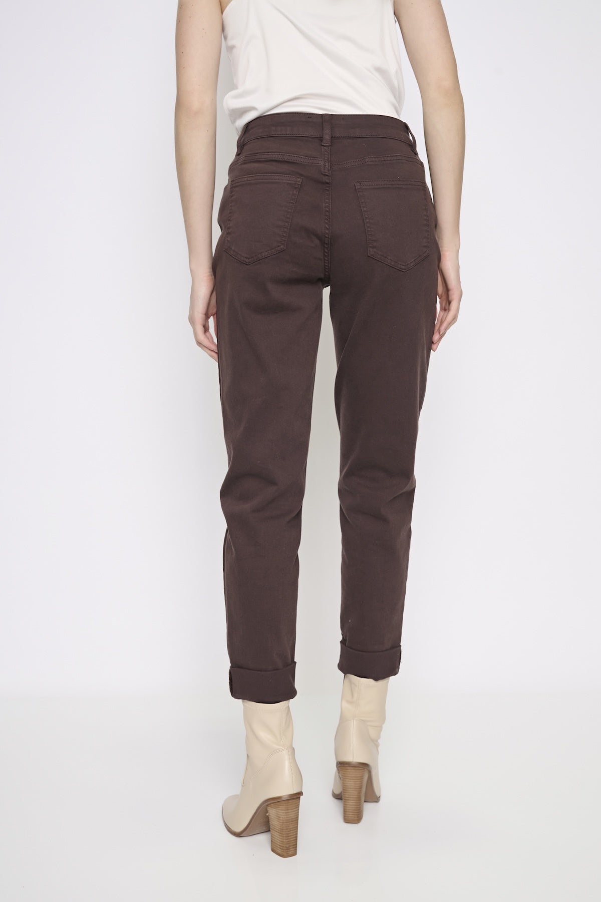 Cuffed Ankle Length Jeans Y6082
