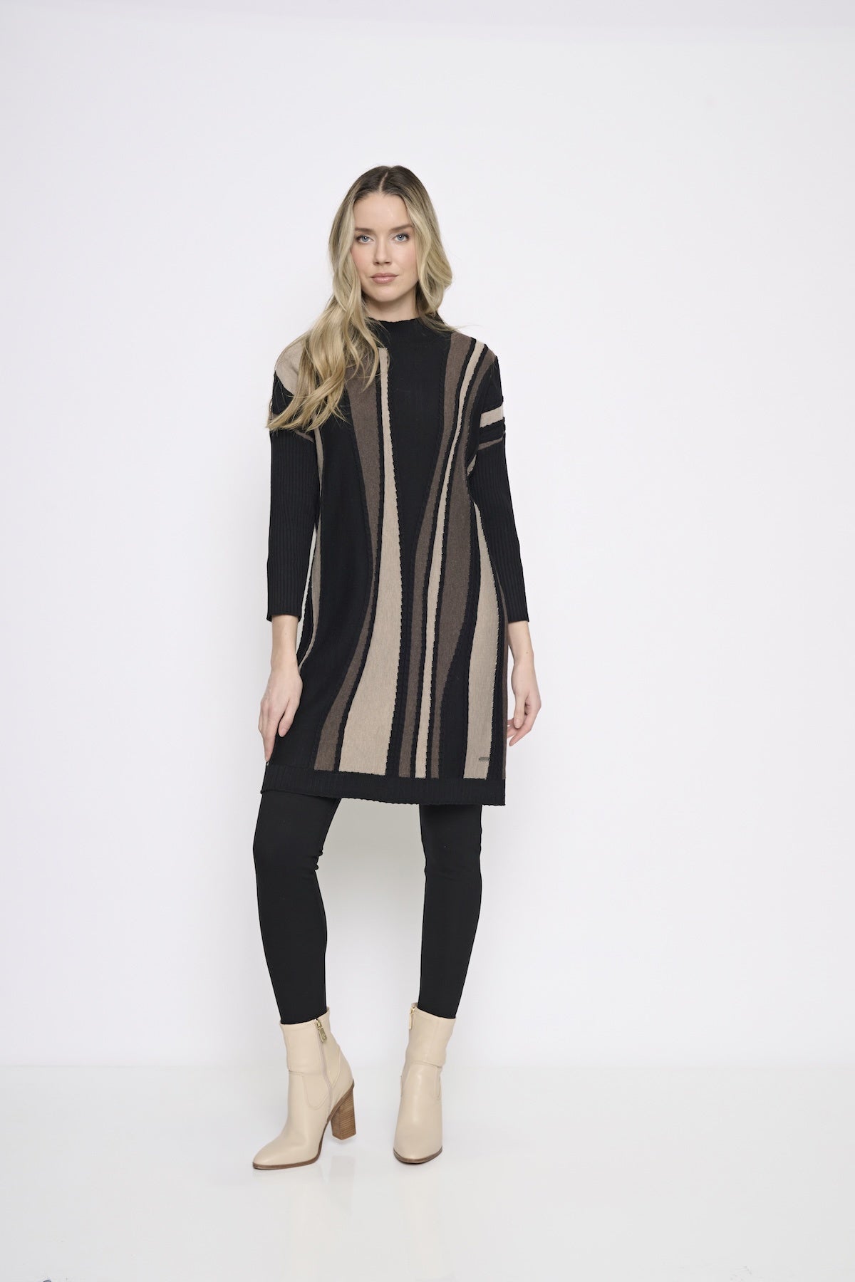High Collar Tunic Dress YE612KY