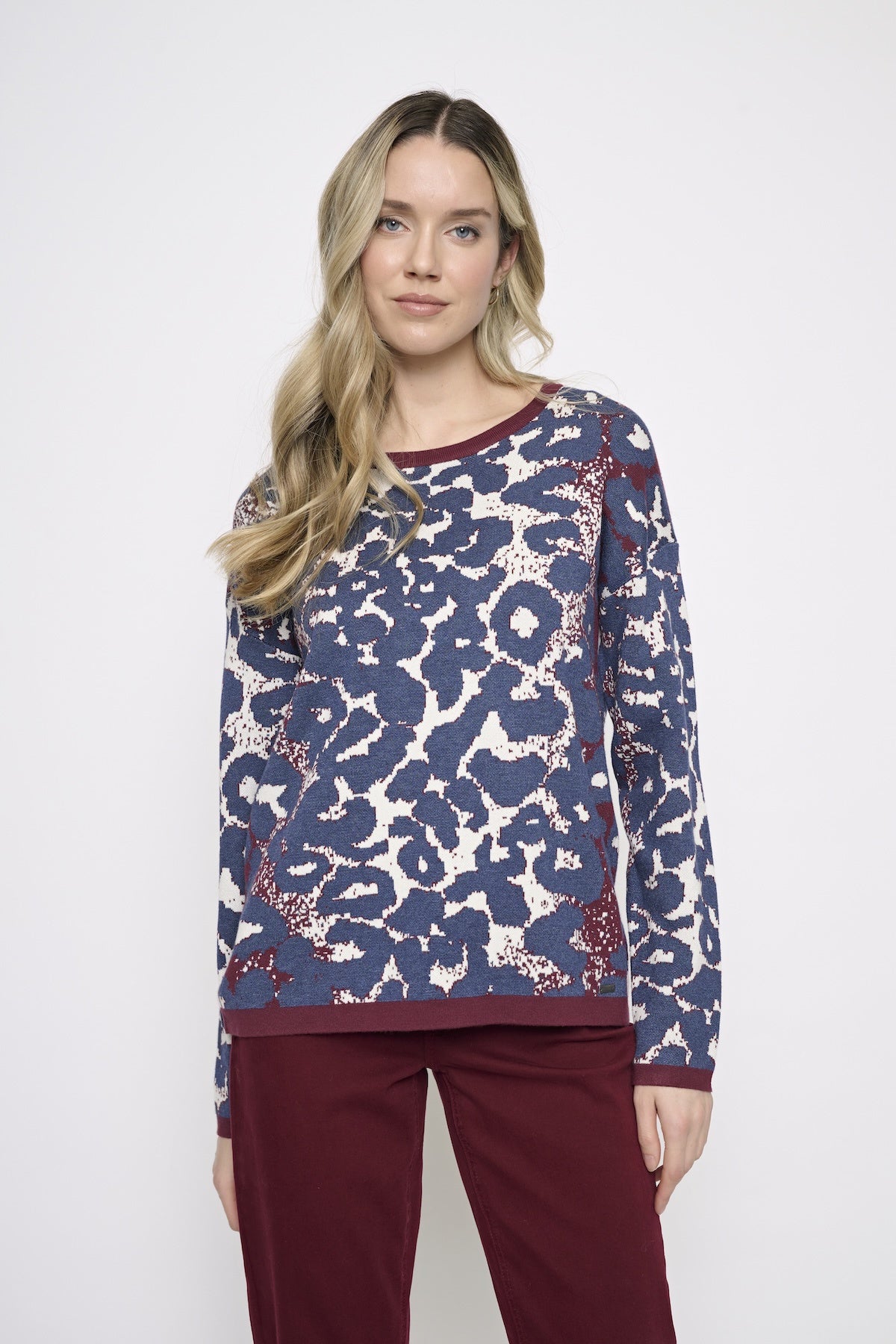 Animal Jacquard Top YK738MY