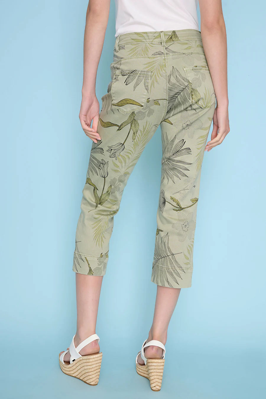 Printed Cropped Jean Z6978CQ