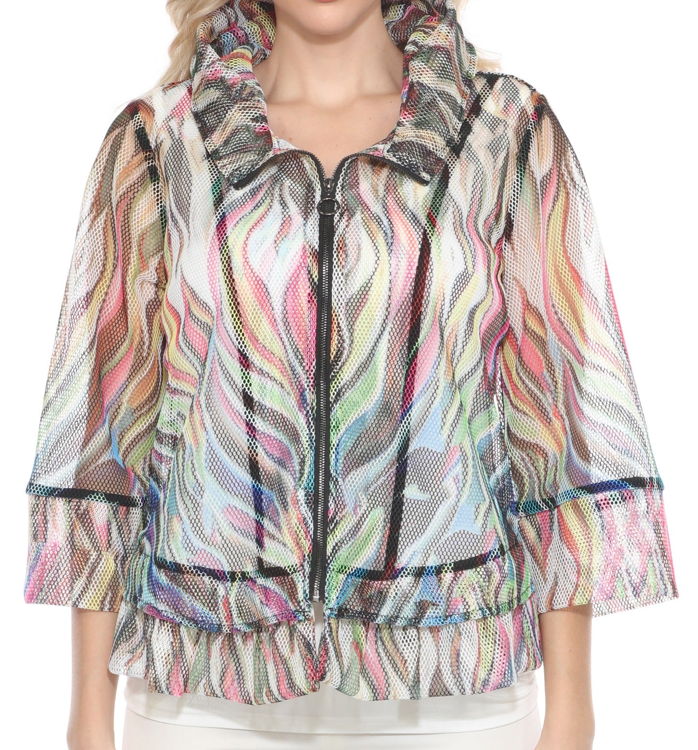 Mesh Swing Zip Jacket