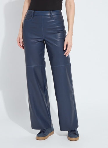 cortina hi waist wide leg vegan leather 3688